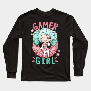 Gamer Girl Anime Cosplay Long Sleeve T-Shirt